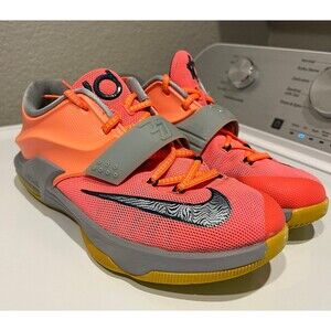 Nike KD 7 “35,000 Degrees” Bright Mango Basketball Shoes Size 5.5Y